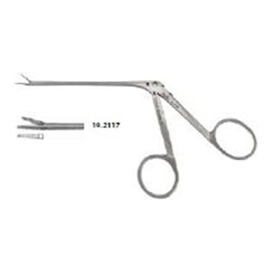 Miltex Forcep Alligator House 2-7/8" 6mm Serrated 45 Degree Angle Stainless Steel Each - Integra Miltex - 19-2117