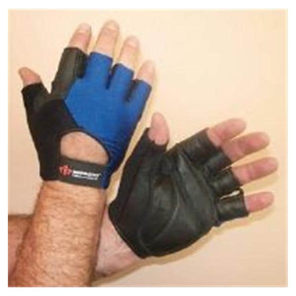 Impacto Protective Products Gloves Sport / Wheelchair Impacto Nylon / Lycra XL Blue / Black Half Finger Each - 565615