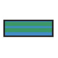 Aspen Surgical Tape Instrument ID ColorTrack 8-1/2x11" Sheet/1/4" Flexible Blue/Green Stripe Each - 156003EEA