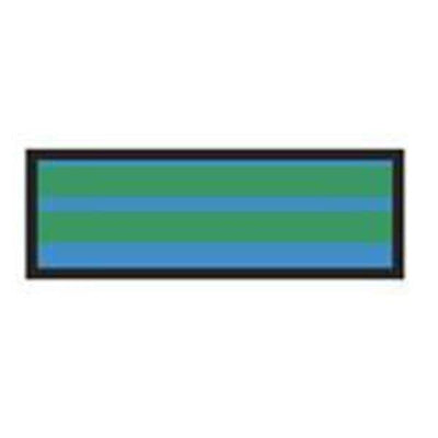 Aspen Surgical Tape Instrument ID ColorTrack 8-1/2x11" Sheet/1/4" Flexible Blue/Green Stripe Each - 156003EEA