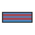 Aspen Surgical Tape Instrument ID ColorTrack 8-1/2x11" Sheet/1/4" Flexible Blue/Red Stripe Each - 156004EEA