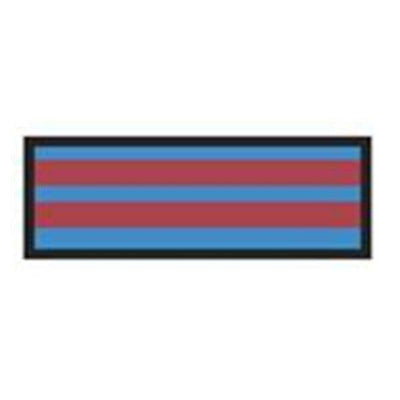 Aspen Surgical Tape Instrument ID ColorTrack 8-1/2x11" Sheet/1/4" Flexible Blue/Red Stripe Each - 156004EEA