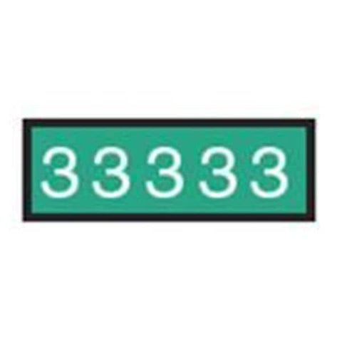 Aspen Surgical Tape Instrument ID ColorTrack 8-1/2x11" Sheet/1/4" Flexible Wht #s/EmrldGrn Each - 158022EEA