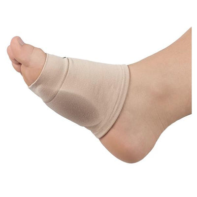 Silipos Sleeve Support Plntr Fscts/Arch Stretch Fabric Tan Sz One Size Fits All Left Each - 1140