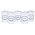 Graham Jar Sundry Set 5/Set Opaque Plastic Each - Field/Everest &Jennings - 3455