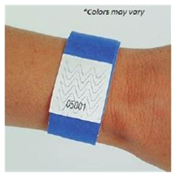 Dupont Company Wristband Identification Tyvek White 1000/Package - 15211W