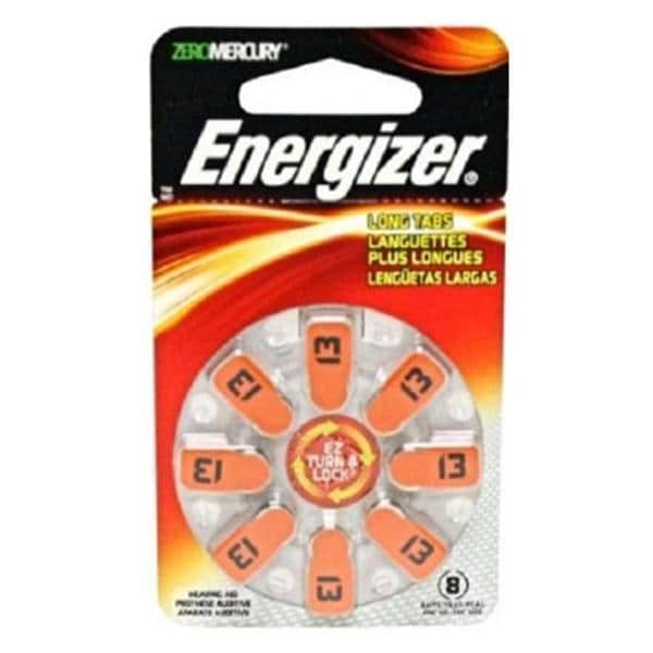 Eveready Battery Hearing Aid Energizer For Hearing Aid 1.4V 24x8/Ca - Energizer - AZ13DP-8