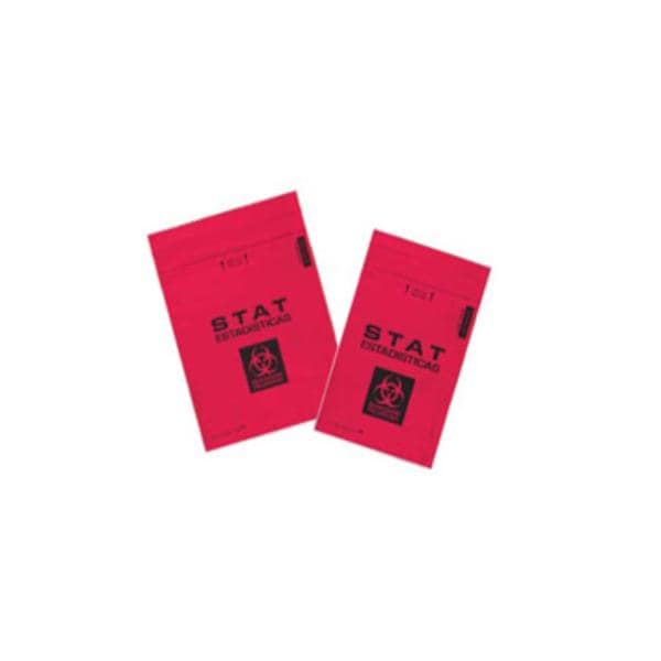 MiniGrip, LLC Speci-Zip Biohazard Bag Red/Black Zip Closure w/o Biohazard Logo 1000/Ca - IP69RSTAT