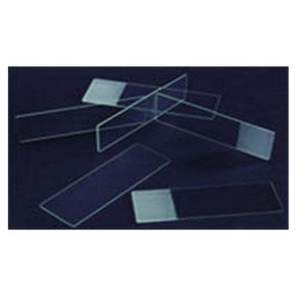 C&A Scientific Co. Frosted Microscope Slide 3x1" White With Beveled Edges/Clipped Corners 72/Bx, 20 BX/CA - 8207