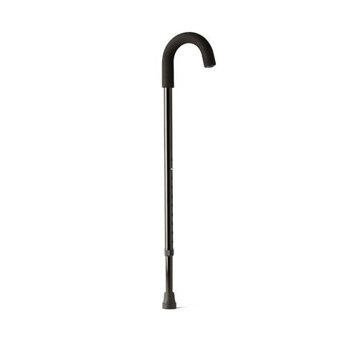 Medline Industries Inc Cane Single Aluminum 250lb Capacity 30-38" Black Adult 6/Ca - MDS86415