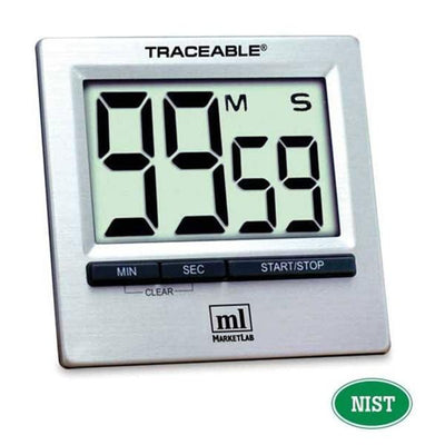 Marketlab Traceable Countdown Timer 99 Minutes, 59 Seconds Audible Alarm Each - 6129