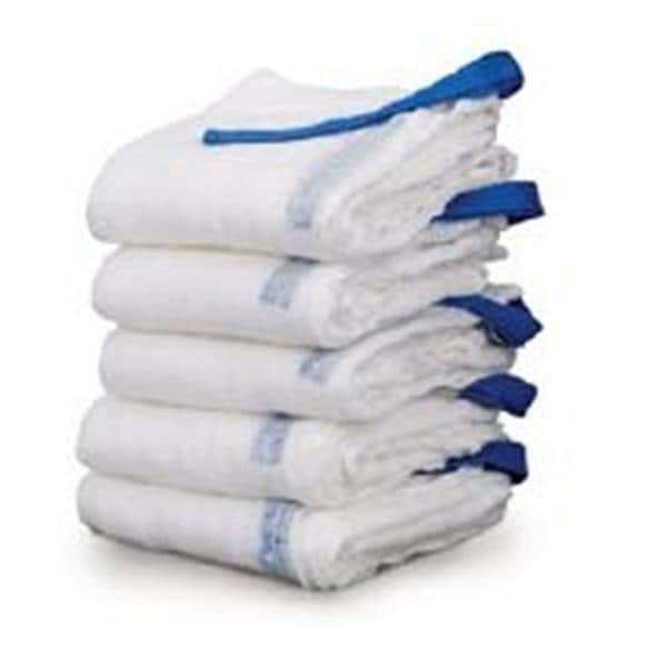 Medical Action Industries Sponge Laparotomy Non-Sterile 1% Cotton 4x18" X-Ray Detectable Pre-Washed 200/Ca - 207