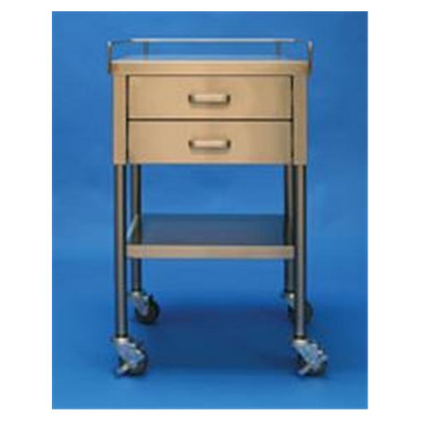 Mac Medical Table Utility 16x20x34" 3" Swivel Casters 2 Drawers Each - T0077