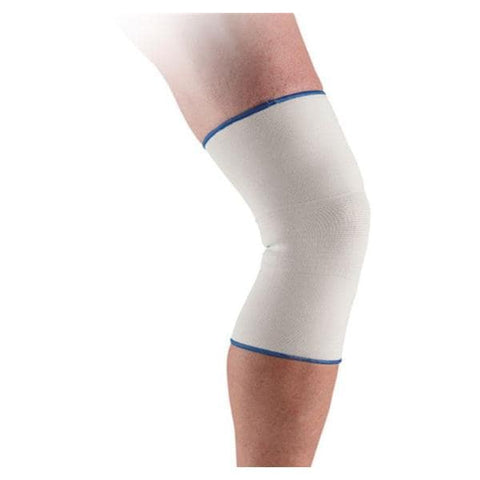 Ossur America Support Knee Elastic White/Blue Edge Size Large Each - Royce Medical - 13352
