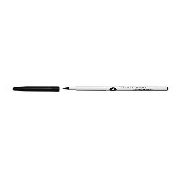Aspen Surgical Marker Utility Skin Richard-Allan Tapered Tip Black Non-Sterile 100/Bx - 2831BN