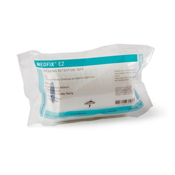 Medline Industries Inc Tape Medfix EZ Cloth 4"x11yd White Each, 12 Each/BX - MSC4104