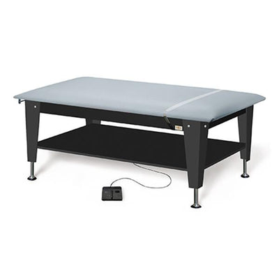 Hausmann Industries Table Exam Plinth 2" High Density Foam Top 72x30x20-30" Dove Gray 600lb Each - 4723-27-722