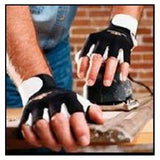 Impacto Gloves Anti-Vibration Air Impacto Leather / Nylon Md 8 Black Half Finger 1/Pr - 55978703