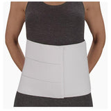 Deroyal Industries Inc Binder Compression Adult Abdominal Elastic Four Panel White Size 12" Large Each - 13653008