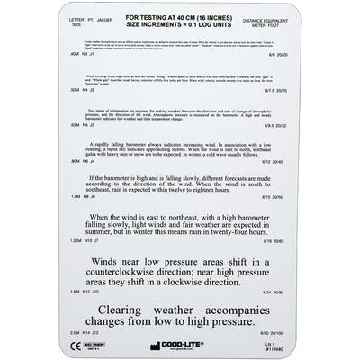 NEAR POINT READING CARD "CLEARING WEATHER"