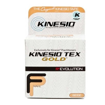 Kinesio USA Corp, Ltd Tape Kinesiology Kinesio Tex Gold Ctn/Elstc/Acrlc 1"x5.5yd Adhs Bg 12Rl/Bx - GKT15014FP