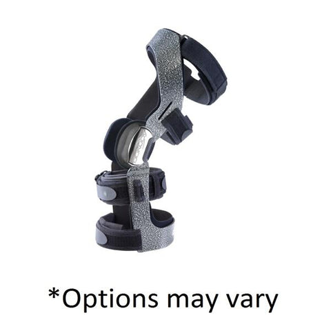 DJO, Inc Brace Action Armor ACL Adult Short Knee Aluminum Black Size X-Large Right Each - 11-1440-5
