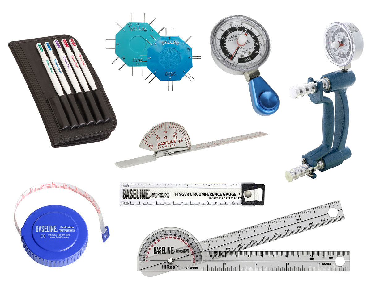 Baseline Hand Evaluation - 8-piece Set - Sensory Evaluators (Dellon/Touch-Test)
