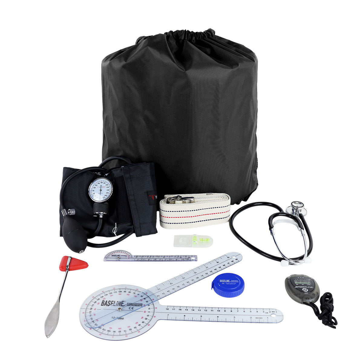 PT Student Kit with standard items. 72" gait belt