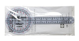 Baseline Plastic Goniometer - HiRes 360 Degree Head - 12 inch Arms - FE-12-1000HR
