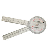 Baseline Plastic Goniometer - HiRes 360 Degree Head - 8 inch Arms, 25-pack - FE-12-1001HR-25