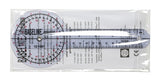 Baseline Plastic Goniometer - 360 Degree Head - 8 inch Arms - FE-12-1001
