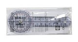 Baseline Plastic Goniometer - HiRes 360 Degree Head - 6 inch Arms - FE-12-1002HR