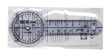 Baseline Plastic Goniometer - 360 Degree Head - 6 inch Arms - FE-12-1002