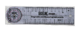 Baseline Plastic Goniometer - Rulongmeter Style - 360 Degree Head - 6 inch Arms - FE-12-1006