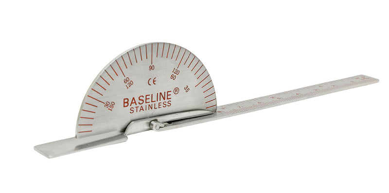 Baseline Finger Goniometer - Metal - Deluxe - 6 inch, 25-pack