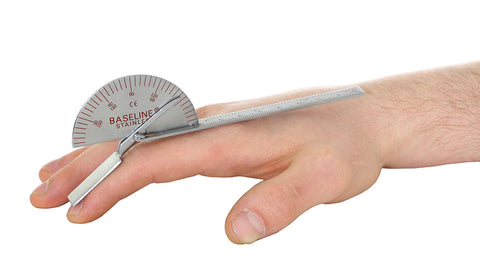 Baseline Finger Goniometer - Metal - Deluxe - 6 inch - FE-12-1011
