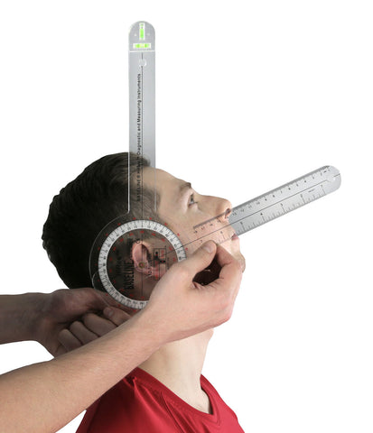 Baseline Plastic Absolute+Axis Goniometer - HiRes 360 Degree Head - 12 inch Arms - FE-12-1025HR