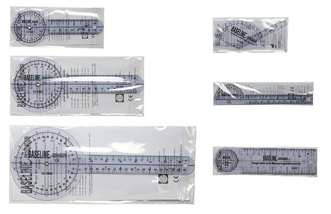 Baseline Plastic Goniometer - 6-piece Set - FE-12-1028