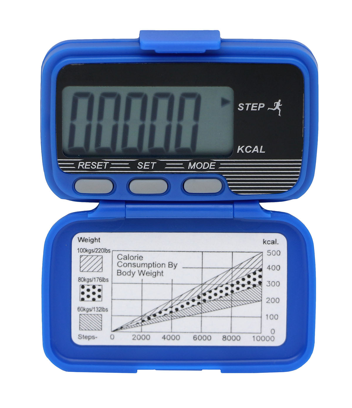 Baseline Standard Pedometer, Step, Distance & Calorie, Includes Strap - FE-12-1955