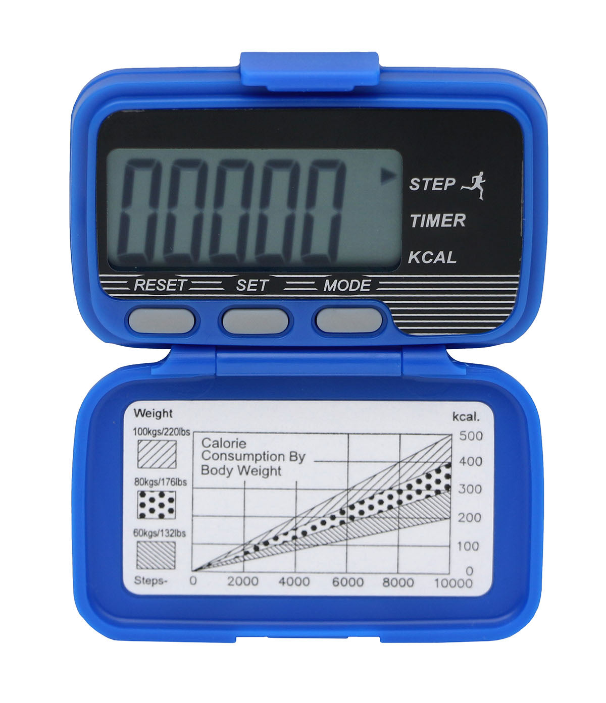 Baseline Deluxe Pedometer, Step, Distance, Calorie, Activity Time, Includes Strap - FE-12-1956