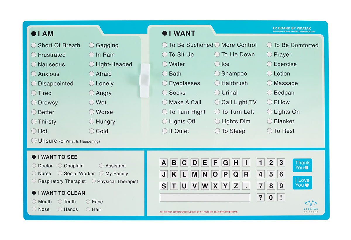 EZ Communication Board, English Word Board - FE-12-4641