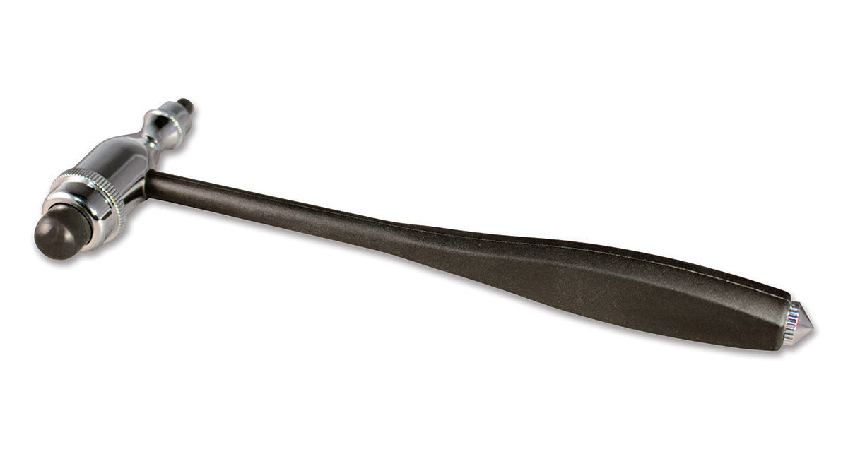 ADC Tromner Neurological Hammer, 8", Black and Chrome