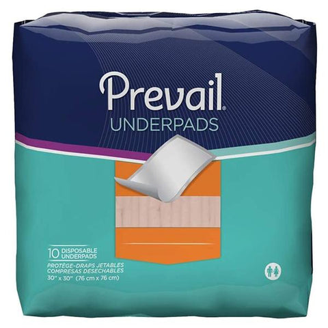 First Quality Products Underpad Prevail Unisex Medium 30x30" Super P Each 10X10/Ca - UP-100