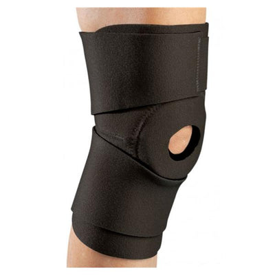 DJO, Inc Support Wraparound Adult Knee Neoprene Black Size One Size Fits All Universal Each - 79-82460