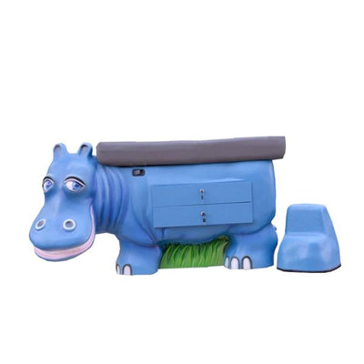 Pedia Pals LLC Table Exam ZooPals 4" Cushion Top 71x35x36" Blue Hippo 400lb Capacity Each - 4200DT