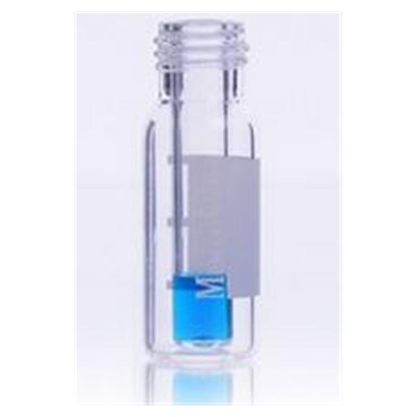 Microliter Analytical Supply Vial Sample Borosilicate Glass Empty 9mm 400uL Clear 100/Pk - 97046-500