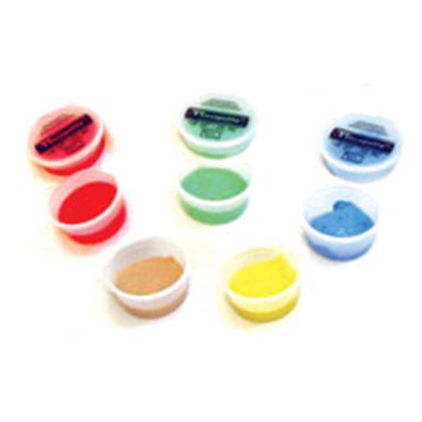 Fabrication Enterprises Putty Exercise CanDo Theraputty Tn/Ylw/Rd/Grn/Blu X-Soft to Frm 5/St 5/Pk - 10-0973