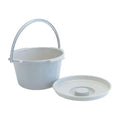 Graham Pail/Cover Commode Lumex Gray 11" 7qt Handle Cover 6/ca - Field/Everest &Jennings - 6690A