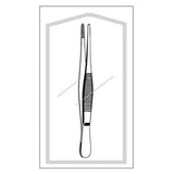 Sklar Instruments Forcep Dressing Econo 5" Blunt Serrated Straight SS Disposable 50/Pk - 96-2568