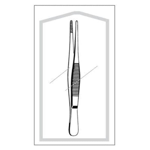 Sklar Instruments Forcep Dressing Econo 5" Blunt Serrated Straight SS Disposable 50/Pk - 96-2568